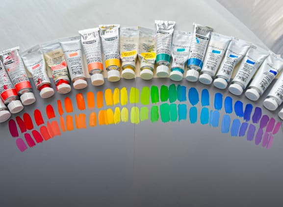 Gouache paints