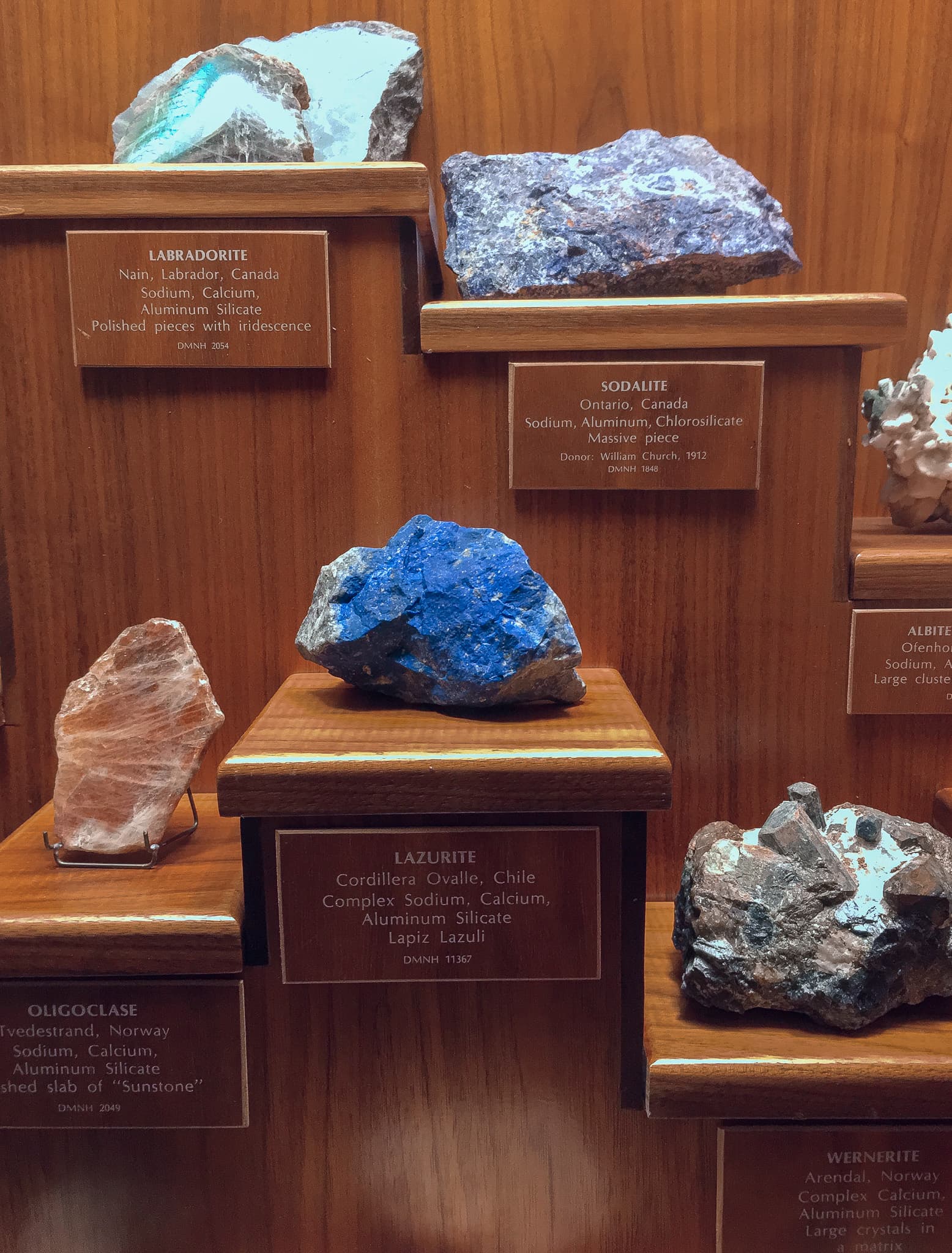 A specimen of Lapis Lazuli - a large blue rock
