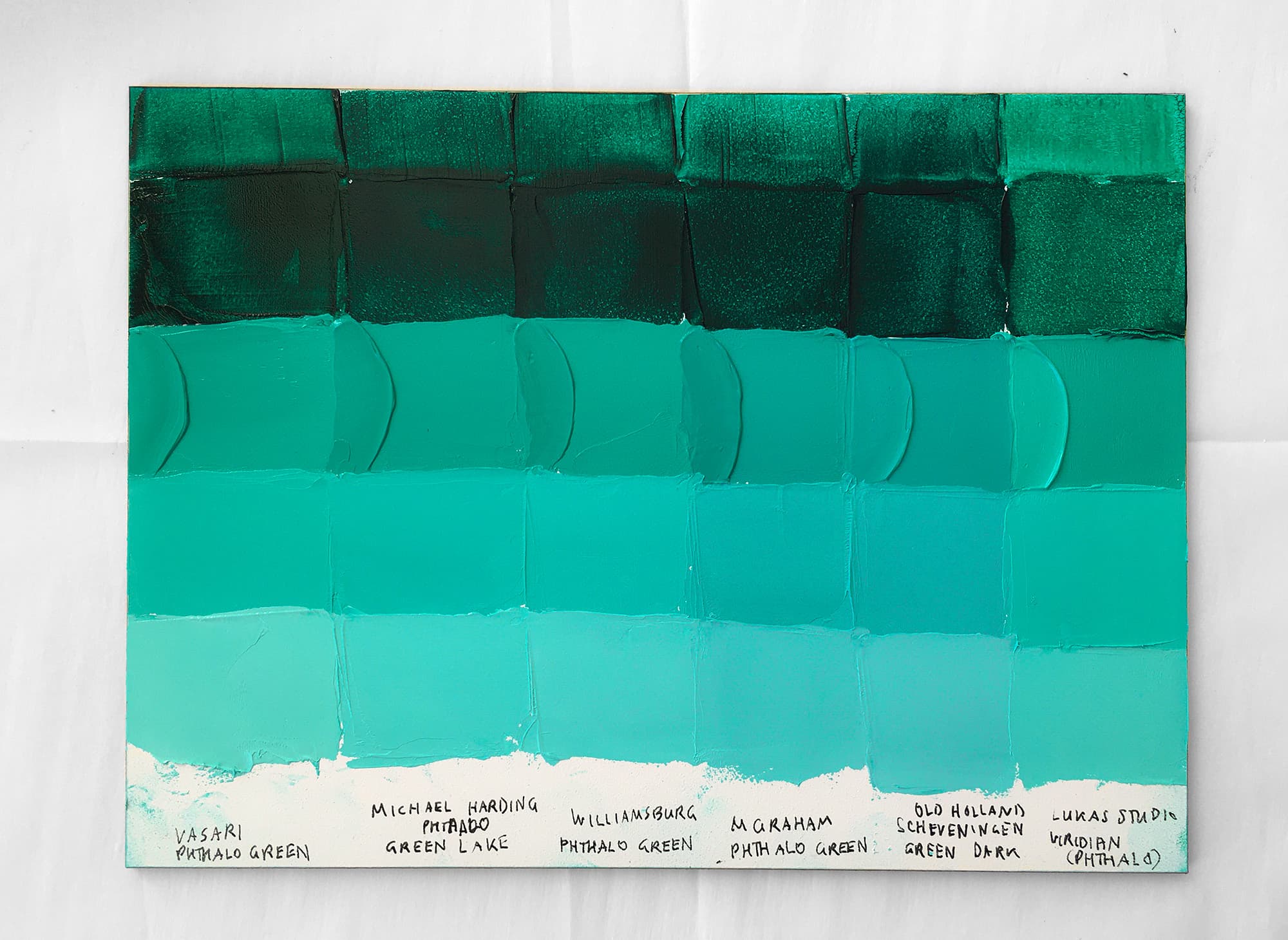 https://ahwcewydosunjjzejaze.supabase.co/storage/v1/object/public/paintlist-images/review_images/224_Comparison_Oil_Paint_Review_Best_Phthalo_Green_Blue_Shade_BS_paint_PG7_Paintlist_by_Artists_M_Graham_Old_Holland_Michael_Harding_Vasari.jpg