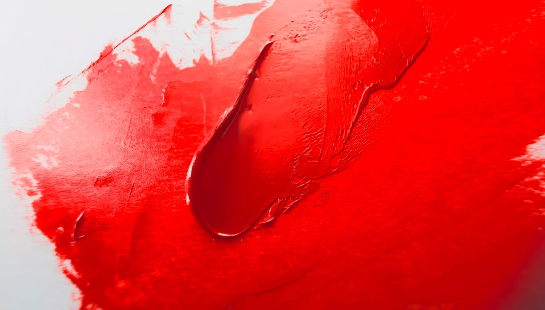 A bit of bright red oil paint made with PR112