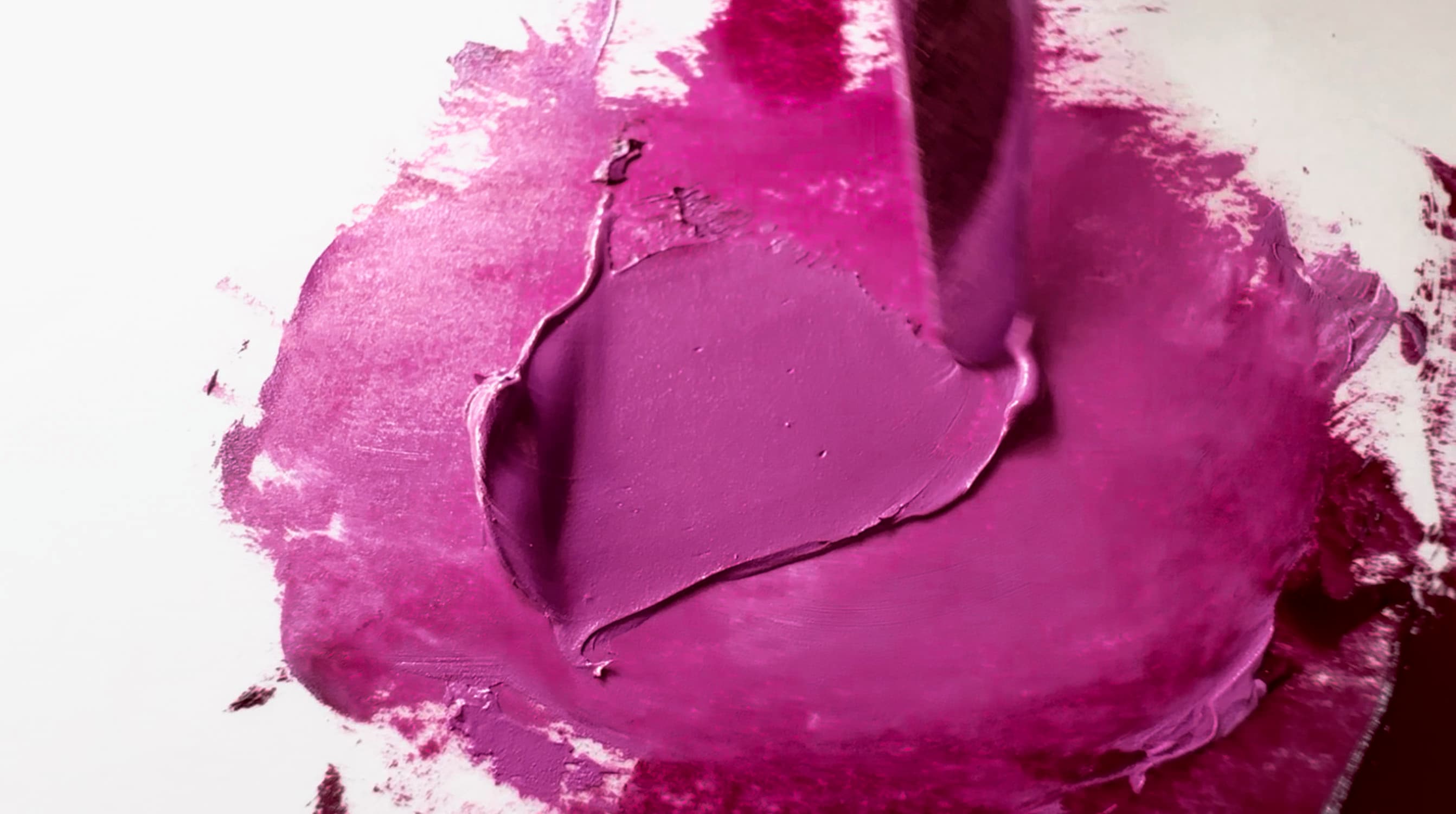 A tint of magenta oil paint with white