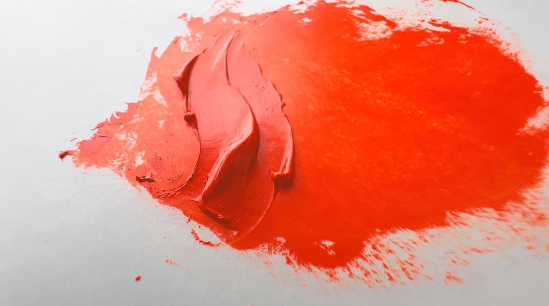 Oil paint made with Pyrrole Scarlet