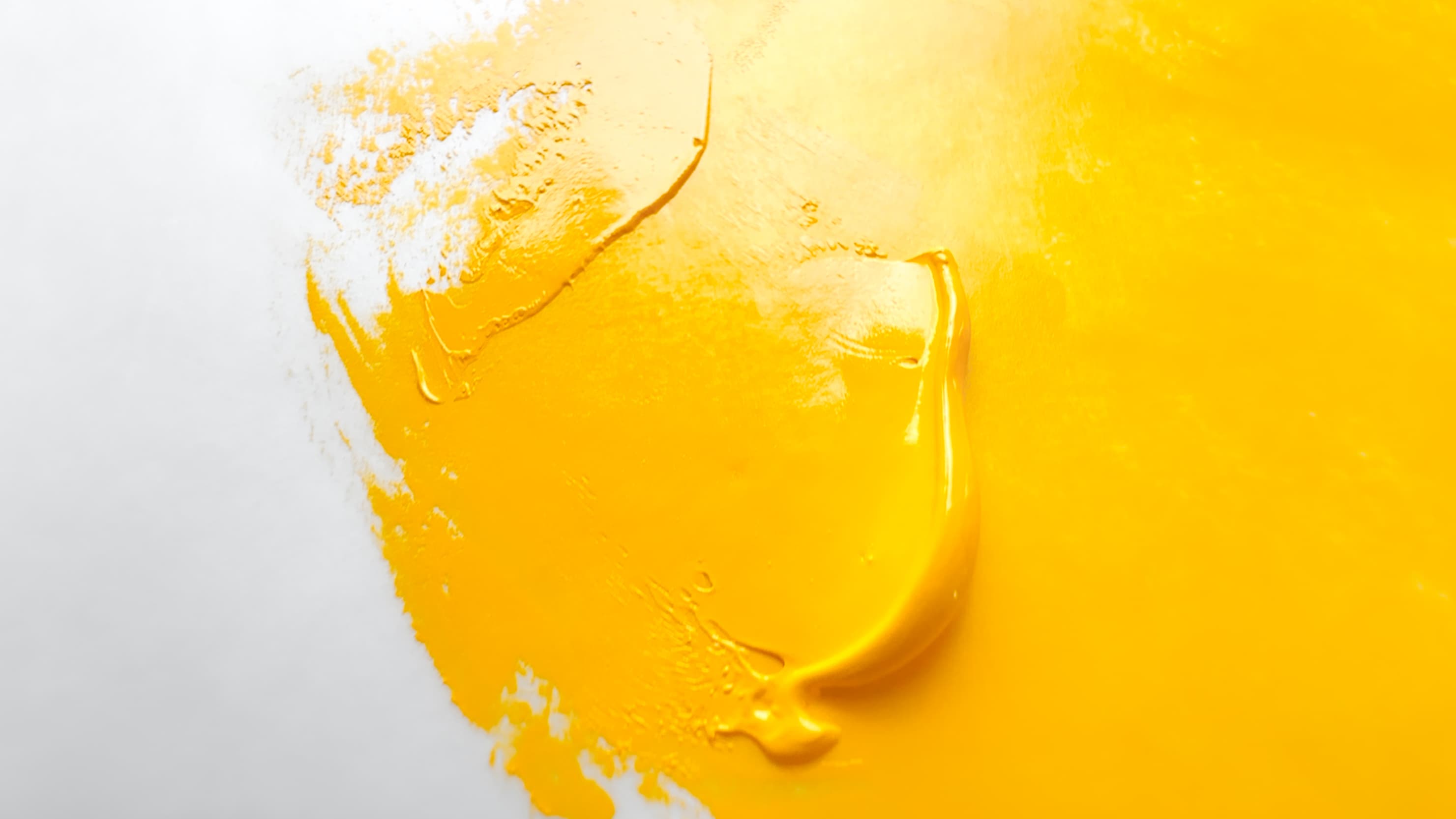 A dollop of yellow oil paint