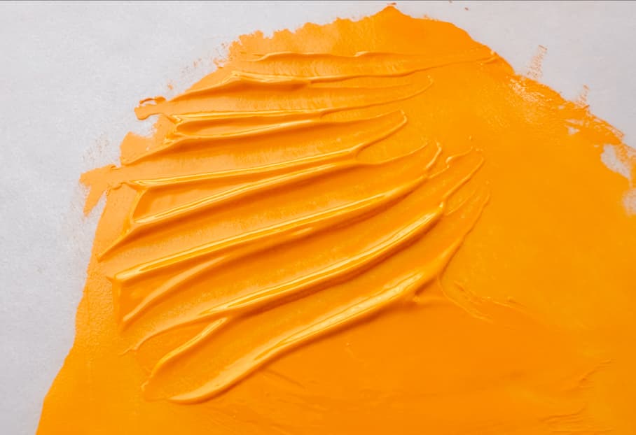 An impasto swatch of PY83 in oil paints